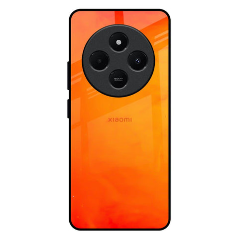 Tangy Orange Redmi 14C 5G Glass Back Cover Online