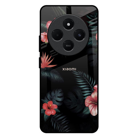Tropical Art Flower Redmi 14C 5G Glass Back Cover Online