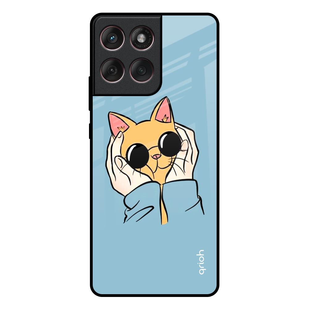 Adorable Cute Kitty Motorola Edge 60 Fusion 5G Glass Back Cover Online