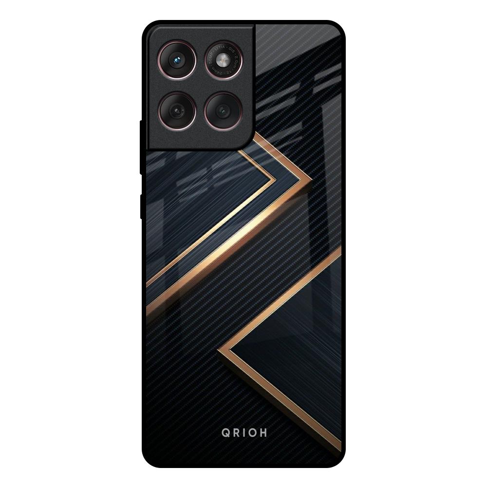 Sleek Golden & Navy Motorola Edge 60 Fusion 5G Glass Back Cover Online