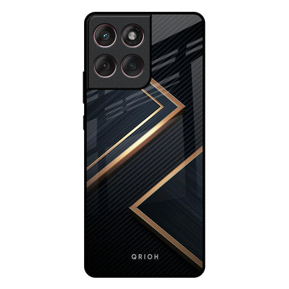 Sleek Golden & Navy Motorola Edge 60 Fusion 5G Glass Back Cover Online