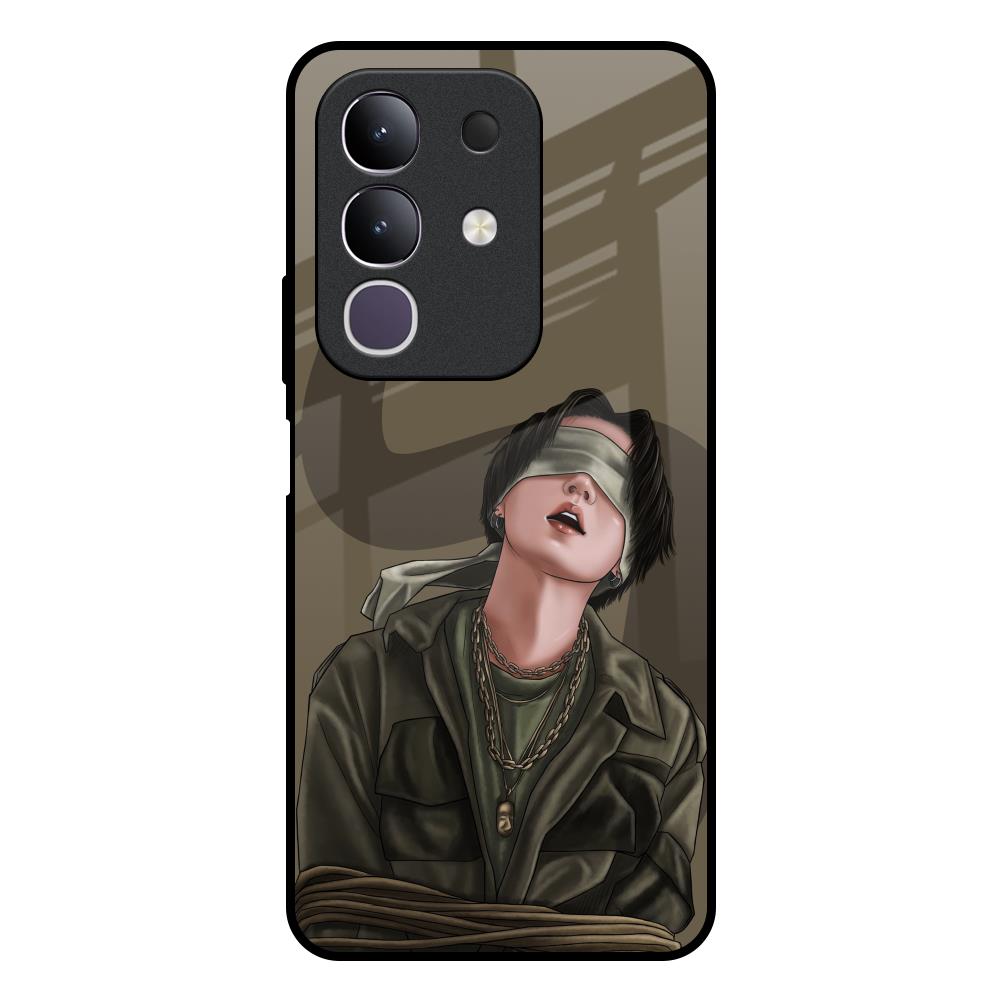 Blind Fold Vivo T4x 5G Glass Back Cover Online
