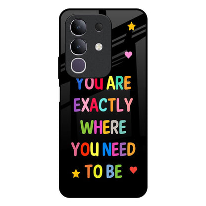 Magical Words Vivo T4x 5G Glass Back Cover Online