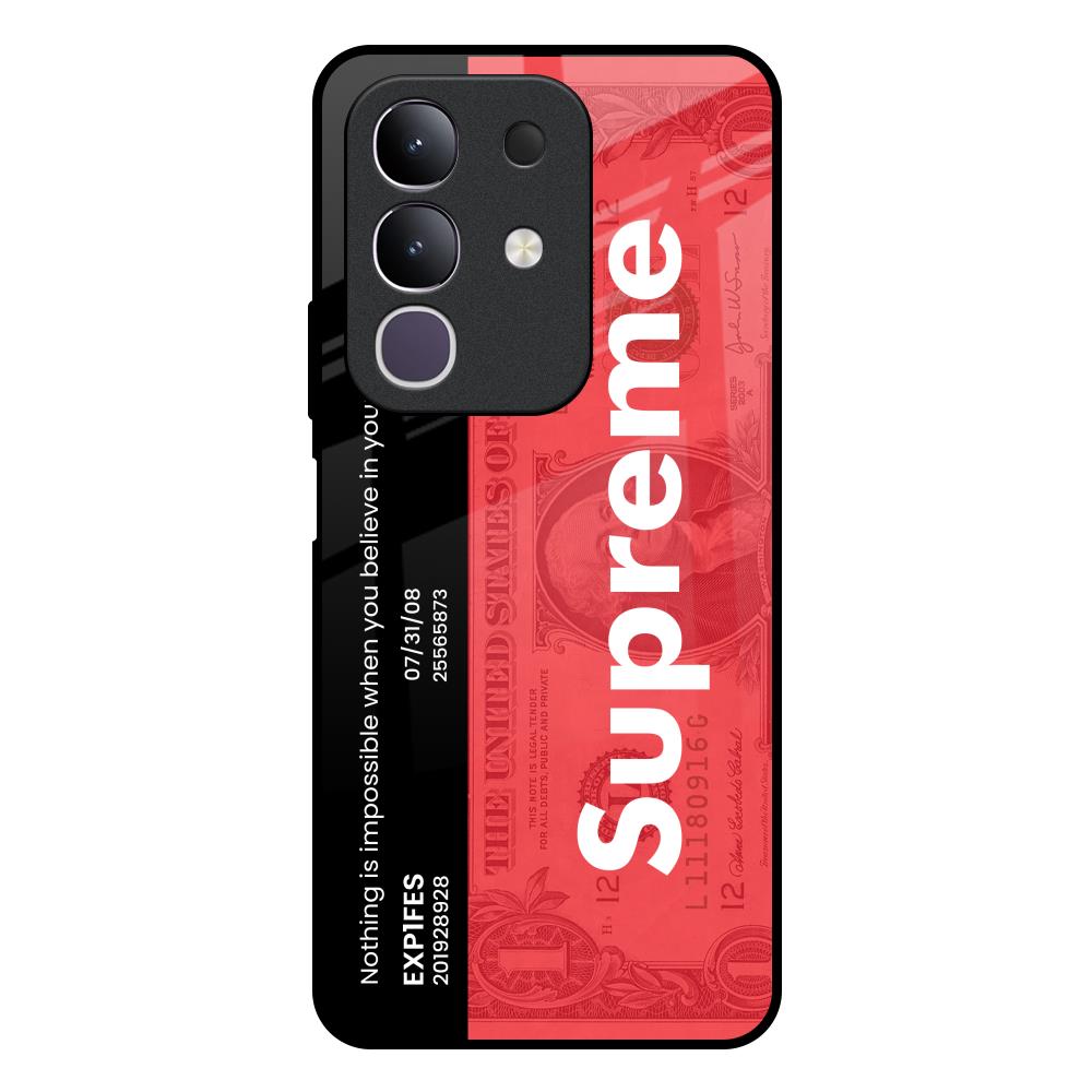Supreme Ticket Vivo T4x 5G Glass Back Cover Online