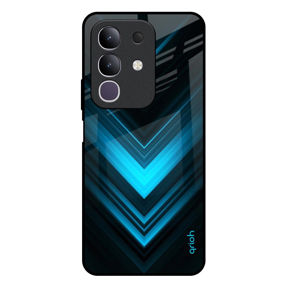 Vertical Blue Arrow Vivo T4x 5G Glass Back Cover Online