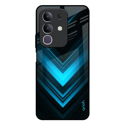 Vertical Blue Arrow Vivo T4x 5G Glass Back Cover Online