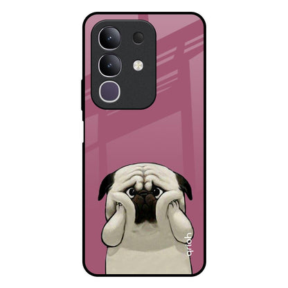Funny Pug Face Vivo T4x 5G Glass Back Cover Online