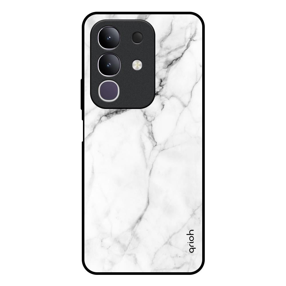 Modern White Marble Vivo T4x 5G Glass Back Cover Online
