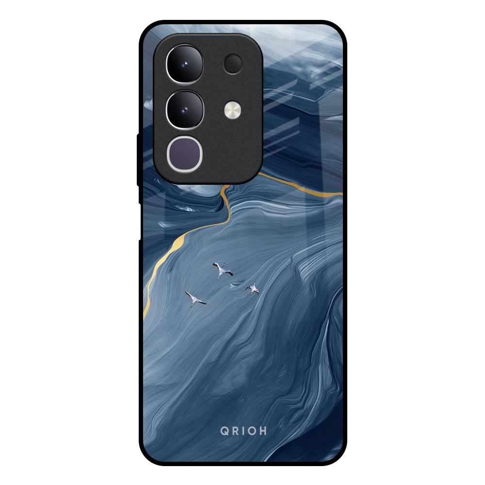 Deep Ocean Marble Vivo T4x 5G Glass Back Cover Online
