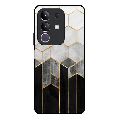 Tricolor Pattern Vivo T4x 5G Glass Back Cover Online
