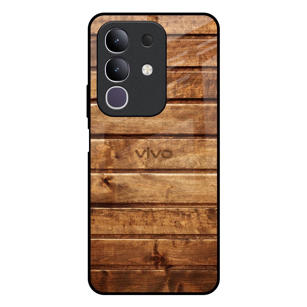 Wooden Planks Vivo T4x 5G Glass Back Cover Online