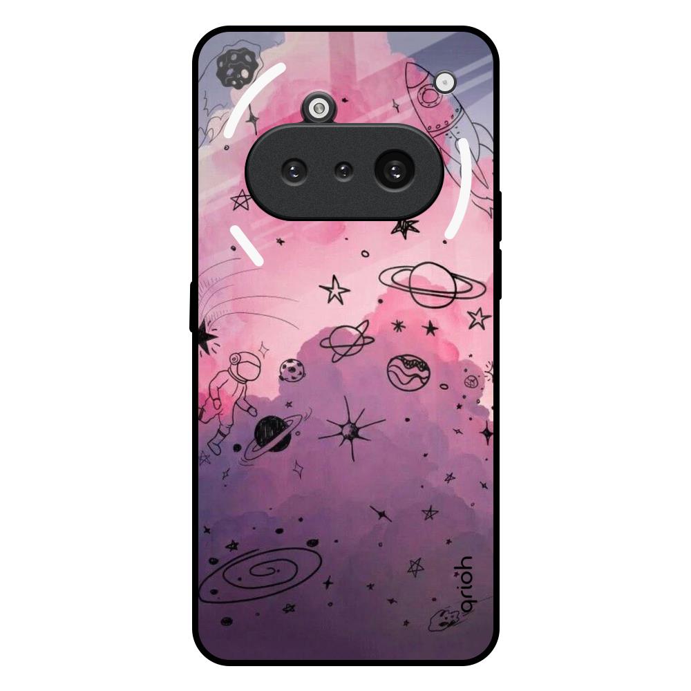 Space Doodles Nothing Phone 3a Glass Back Cover Online