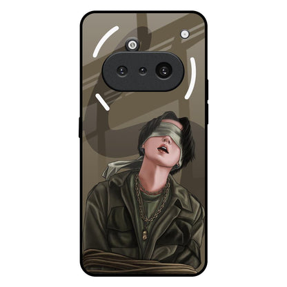 Blind Fold Nothing Phone 3a Glass Back Cover Online