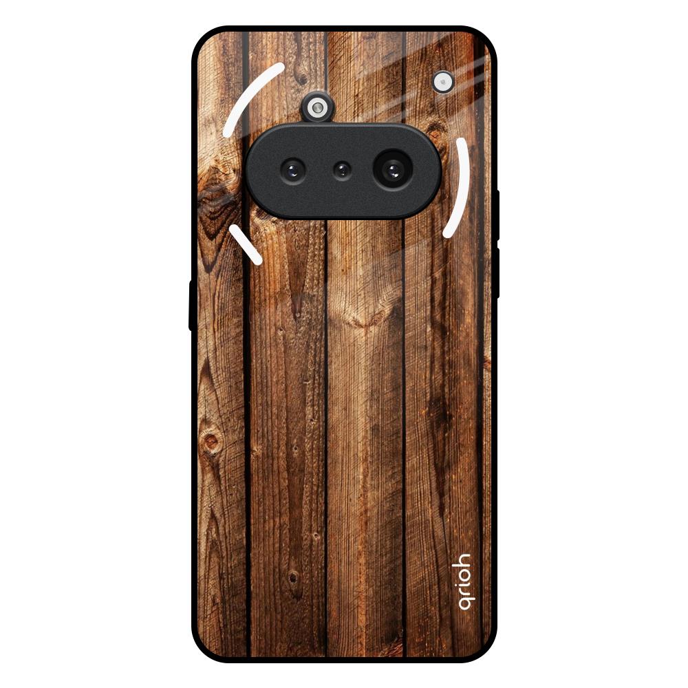 Timber Printed Nothing Phone 3a Glass Back Cover Online