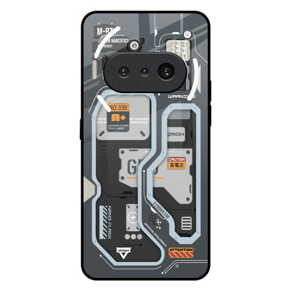Retro Futuristic Nothing Phone 3a Glass Back Cover Online