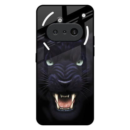 Angry Black Tiger Nothing Phone 3a Glass Back Cover Online