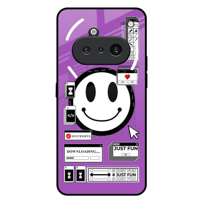 Code with Smile Nothing Phone 3a Glass Back Cover Online
