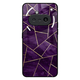 Geometric Purple Nothing Phone 3a Glass Back Cover Online