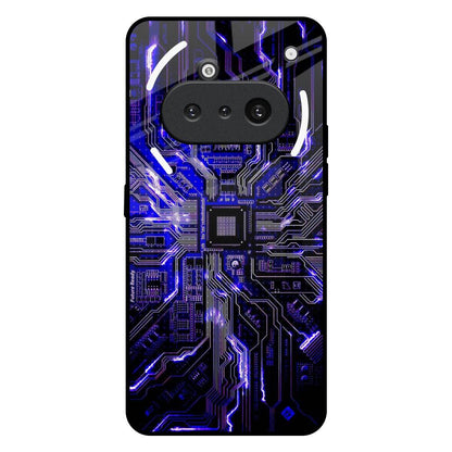 Techno Color Pattern Nothing Phone 3a Glass Back Cover Online