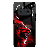Red Angry Lion Nothing Phone 3a Glass Back Cover Online