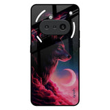 Moon Wolf Nothing Phone 3a Glass Back Cover Online