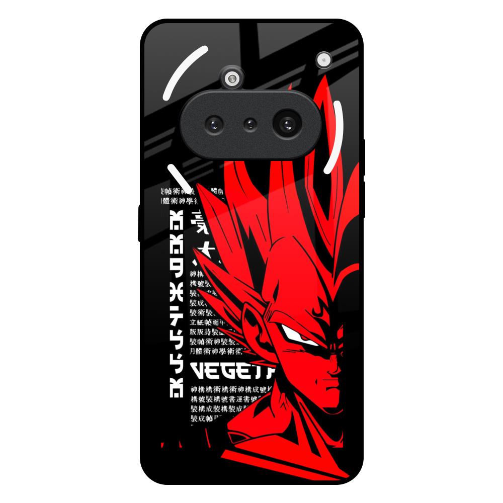 Red Vegeta Nothing Phone 3a Glass Back Cover Online