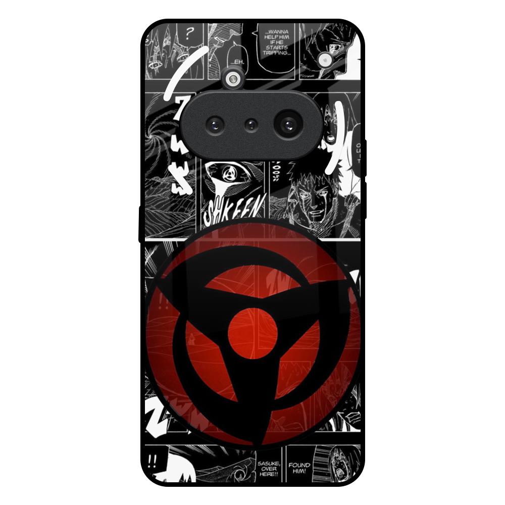 Sharingan Nothing Phone 3a Glass Back Cover Online