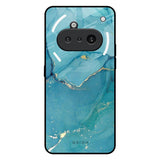 Blue Golden Glitter Nothing Phone 3a Glass Back Cover Online