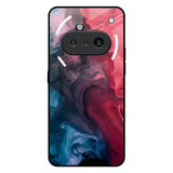 Blue & Red Smoke Nothing Phone 3a Glass Back Cover Online
