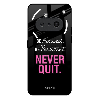 Be Focused Nothing Phone 3a Glass Back Cover Online