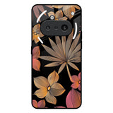 Lines Pattern Flowers Nothing Phone 3a Glass Back Cover Online