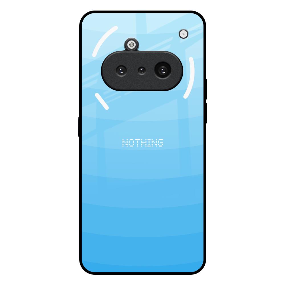 Wavy Blue Pattern Nothing Phone 3a Glass Back Cover Online