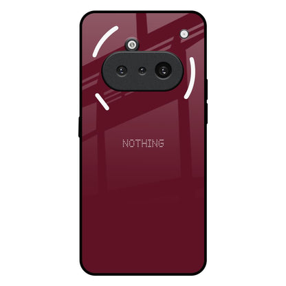 Classic Burgundy Nothing Phone 3a Glass Back Cover Online