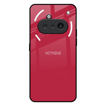 Solo Maroon Nothing Phone 3a Glass Back Cover Online