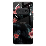 Tropical Art Flower Nothing Phone 3a Glass Back Cover Online