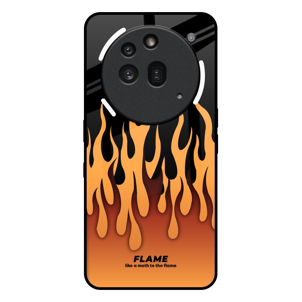 Fire Flame Nothing Phone 3a Pro Glass Back Cover Online