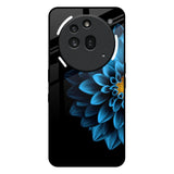 Half Blue Flower Nothing Phone 3a Pro Glass Back Cover Online