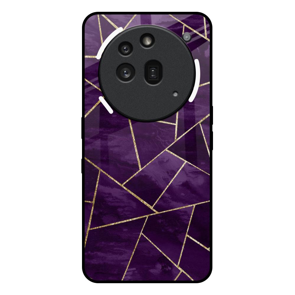 Geometric Purple Nothing Phone 3a Pro Glass Back Cover Online