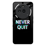 Never Quit Nothing Phone 3a Pro Glass Back Cover Online