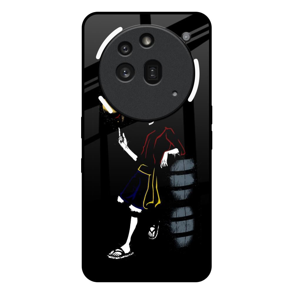 Luffy Line Art Nothing Phone 3a Pro Glass Back Cover Online