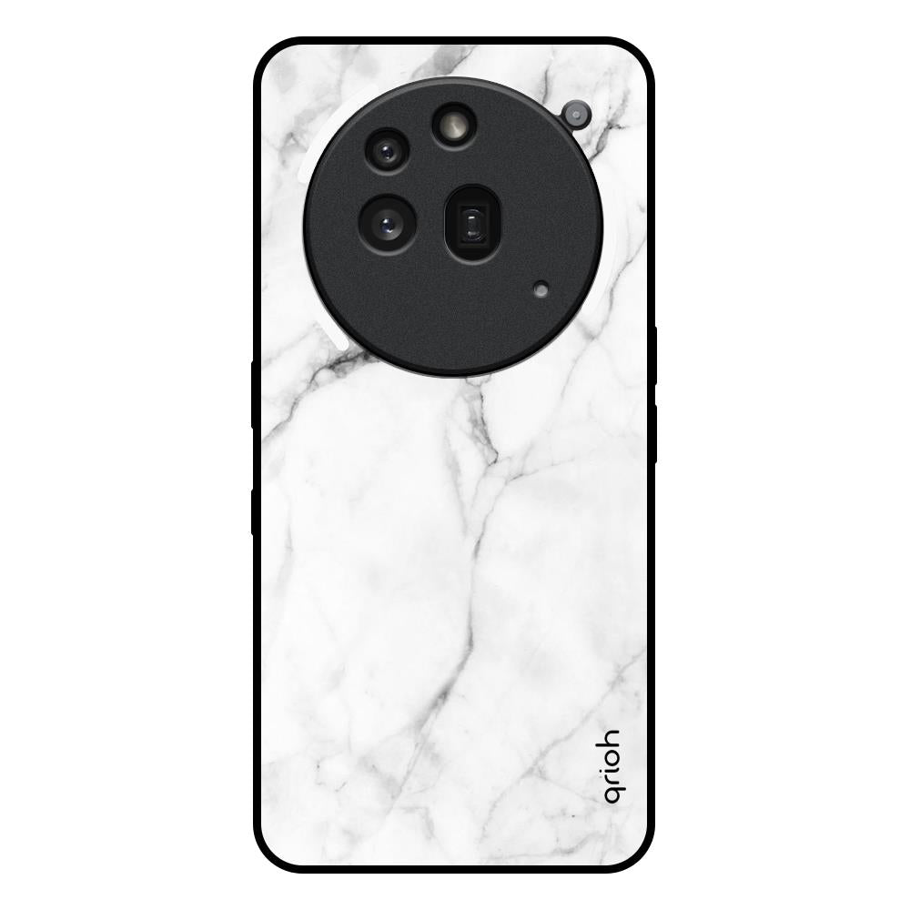 Modern White Marble Nothing Phone 3a Pro Glass Back Cover Online