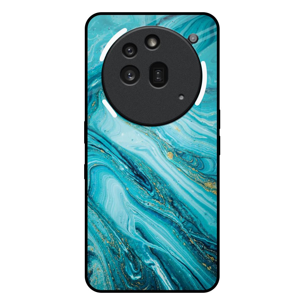 Ocean Marble Nothing Phone 3a Pro Glass Back Cover Online