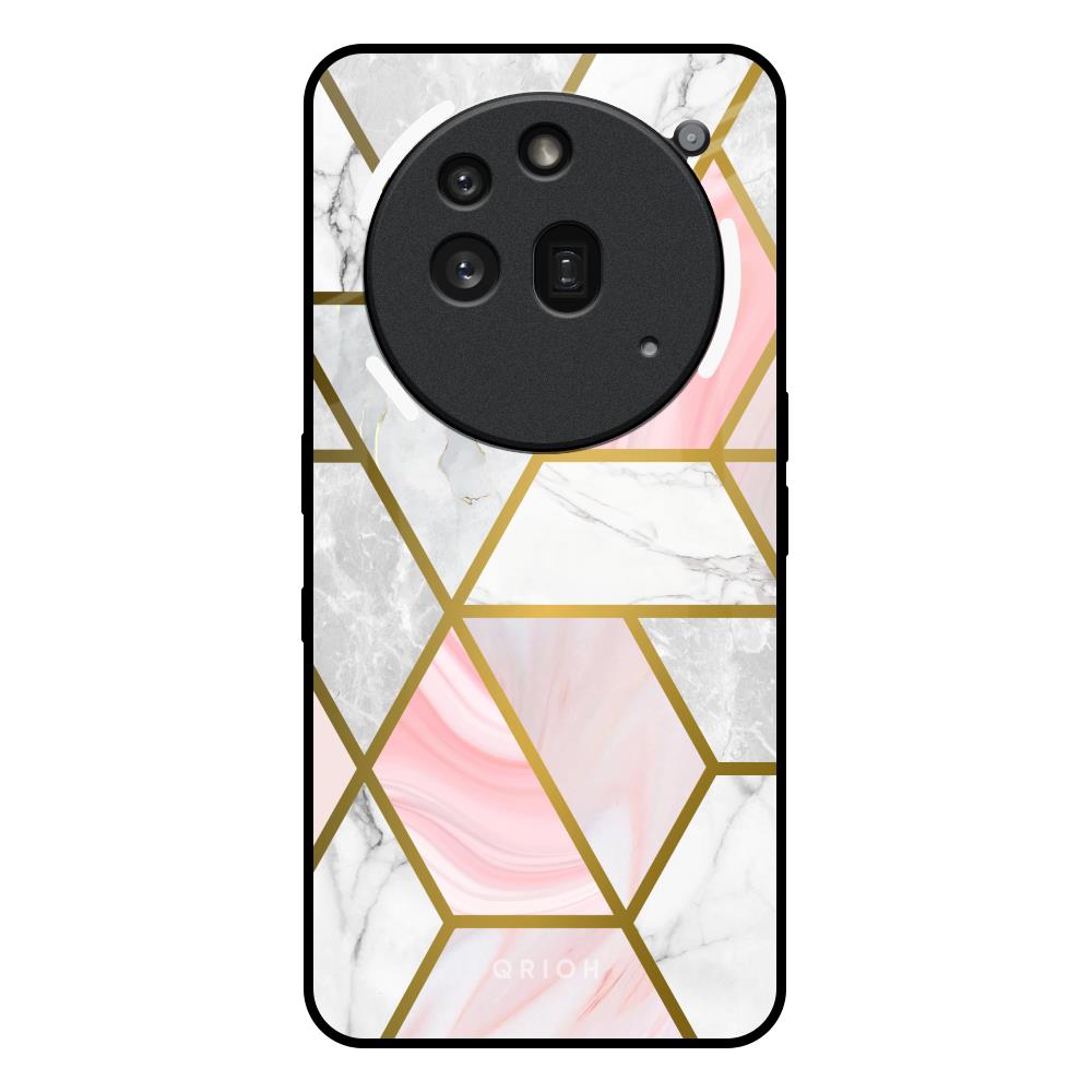 Geometrical Marble Nothing Phone 3a Pro Glass Back Cover Online