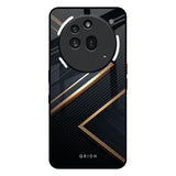 Sleek Golden & Navy Nothing Phone 3a Pro Glass Back Cover Online