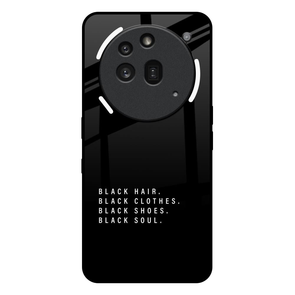 Black Soul Nothing Phone 3a Pro Glass Back Cover Online