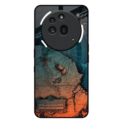Geographical Map Nothing Phone 3a Pro Glass Back Cover Online