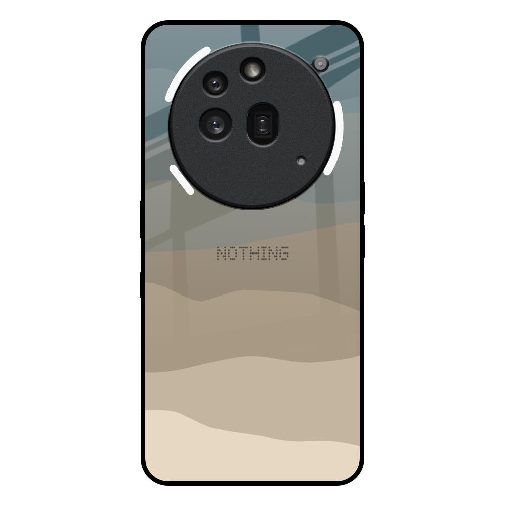 Abstract Mountain Pattern Nothing Phone 3a Pro Glass Back Cover Online