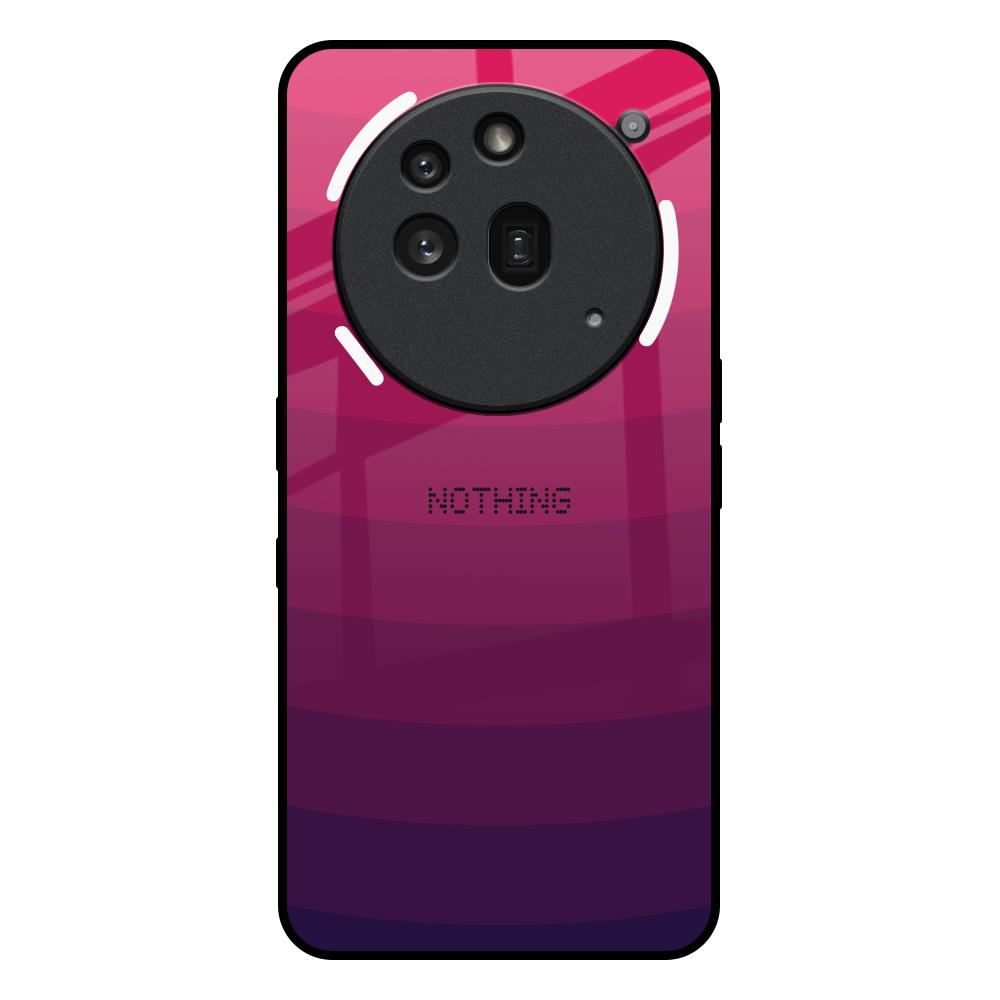 Wavy Pink Pattern Nothing Phone 3a Pro Glass Back Cover Online