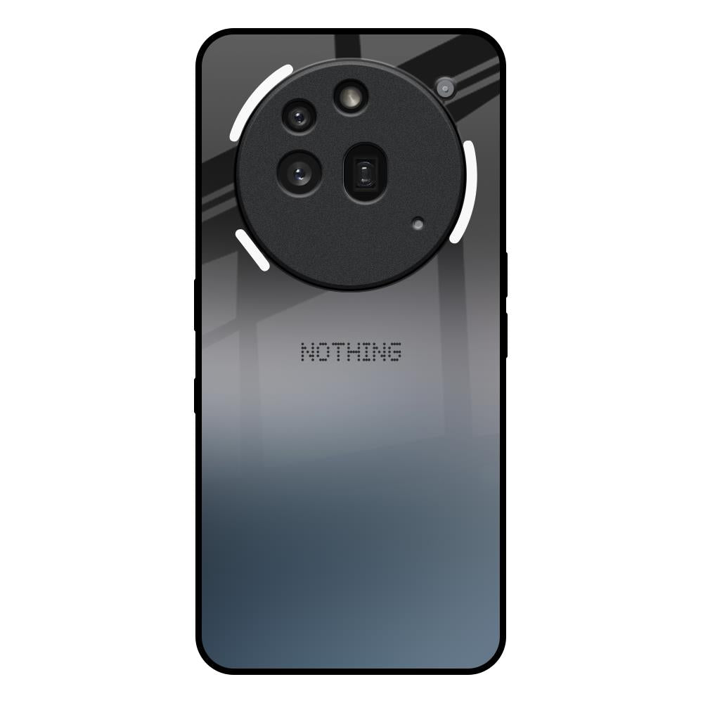 Dramatic Grey Nothing Phone 3a Pro Glass Back Cover Online