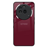 Classic Burgundy Nothing Phone 3a Pro Glass Back Cover Online